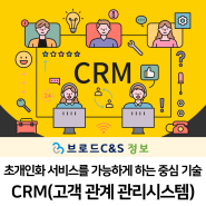 초개인화 서비스를 가능하게 하는 중심 기술, CRM(고객관계관리시스템)
