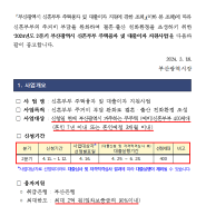 부산광역시 신혼부부 전세대출 이자지원 사업정보(24년 2분기)