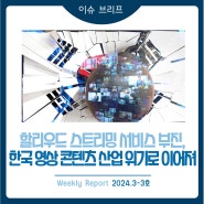 2024년 3-3호 [이슈 브리프] 할리우드 스트리밍 서비스 부진, 한국 영상 콘텐츠 산업 위기로 이어져