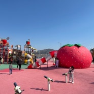 논산 아이와가볼만한곳 무료 놀이터 실내키즈카페까지 딸기향농촌테마공원