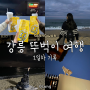 1박2일 강릉 뚜벅이 여행 1일차 여행기록(엄지네꼬막집/ 강릉숙소 여름의집/ 안목해변 밤바다/ 강릉중앙시장 배니닭강정, 명성오징어순대, 고고횟집)