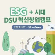 [대학생 창업] ESG+ 시대 2022 DSU 혁신창업캠프