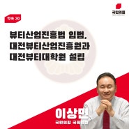 뷰티산업진흥법 입법, 대전뷰티산업진흥원과 대전뷰티대학원 설립