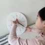 무아스 무소음 교육용벽시계 어린이 시계보기 연습