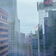 [뉴욕] 하얏트 센트릭 타임스퀘어 호텔 스위트룸에서 보이는 뉴욕 뷰