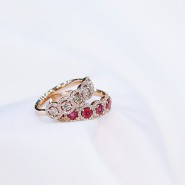 천연보석을 대표하는 4대 보석, 루비&다이아몬드가 세팅된 럭셔리한 반지를 금궁에서 만나보세요^^