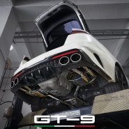 스팅어 마이스터 2.5 GT9 스페셜 가변배기 머플러 튜닝, 진주 배기튜닝 전문 스핀휠