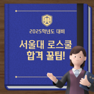 서울대학교 로스쿨 합격 TIP