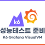 API 성능테스트를 위한 준비 (K6, Grafana, VisualVM)