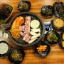 천안 신방동 솥뚜껑삼겹살 맛집 황금곳간 방풍나물쌈 건강밥상
