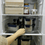 냉장고 정리팁 회전트레이 수납정리템 냉장고 턴테이블