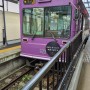 교토 금각사, 료안지에서 아라시야마 가는 란덴열차 한국어 노선도, 타는 법과 이코카 요금