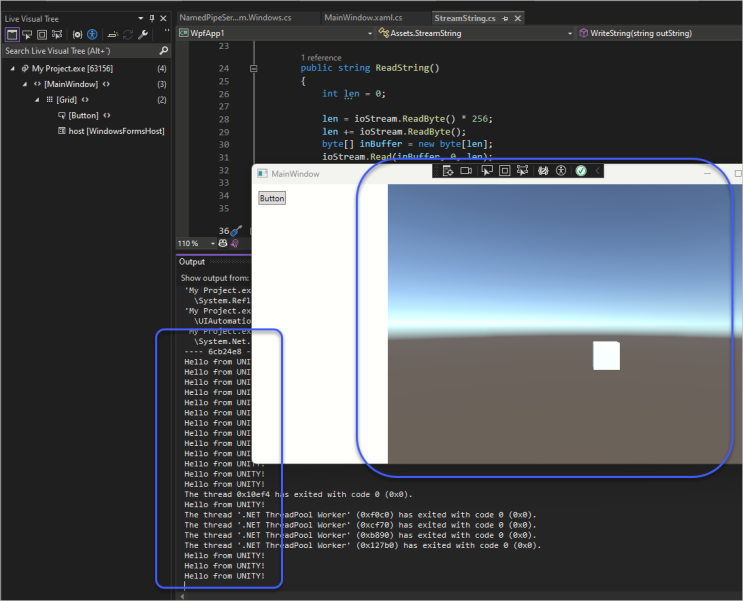 C# - Unity + 닷넷 App(WinForms/WPF) 간의 Named Pipe 통신 : 네이버 블로그