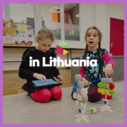 리투아니아 in 유럽의 친구들과 교육중인 큐브로이드!!