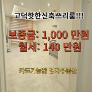 고덕신도시 핫한 신축 쓰리룸!!