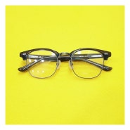 다양한 스타일에 어울리는 빈티지 느낌의 하금테 안경 금자안경 KV-116 전주 일본 하우스 브랜드 아이웨어