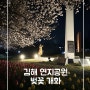 김해 연지공원 벚꽃 개화 상황 (3.29) 만개 시기 야간 나들이 / 주말 주차장 장소 추천