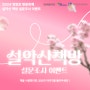 [설악산 책방] 2024 영랑호 벚꽃축제 <설악산 책방> 설문조사 이벤트 📚