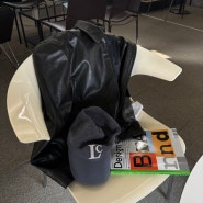 FRONTROW,프론트로우, 가죽자켓,Eco Leather Blouson Jacket_black,W컨셉 구매 착샷 후기