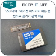 SSD 마이그레이션 하드카피하는 법 윈도우 옮기기 완벽 해결