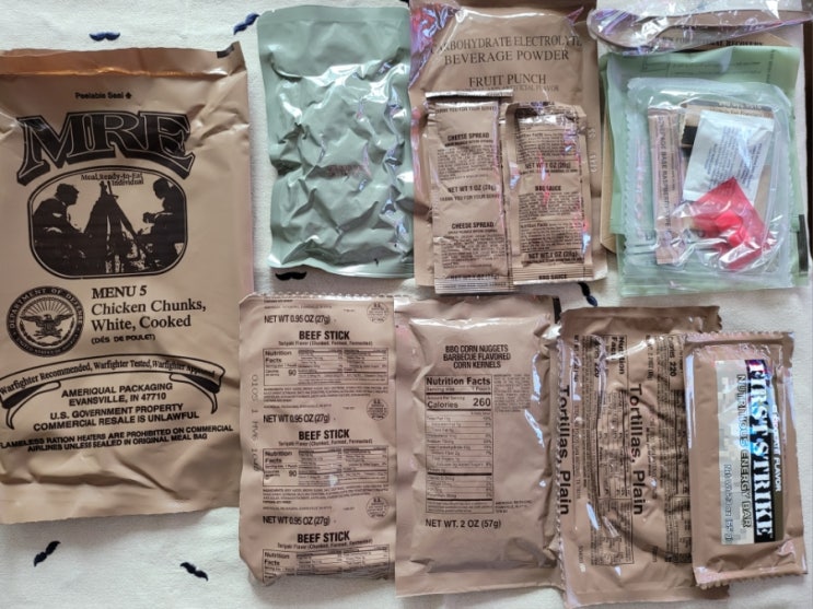 MRE, Meal Ready to Eat, Individual (바로 먹는 1인 식사), CASE A MENU 5, : 네이버 블로그