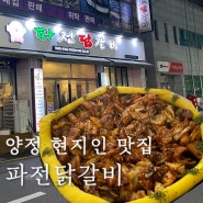 [양정 맛집]숯불양념치킨맛 파전닭갈비