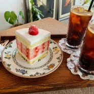 아산 딸기 케이크가 맛있는 “실브커피” 내돈내산 후기!