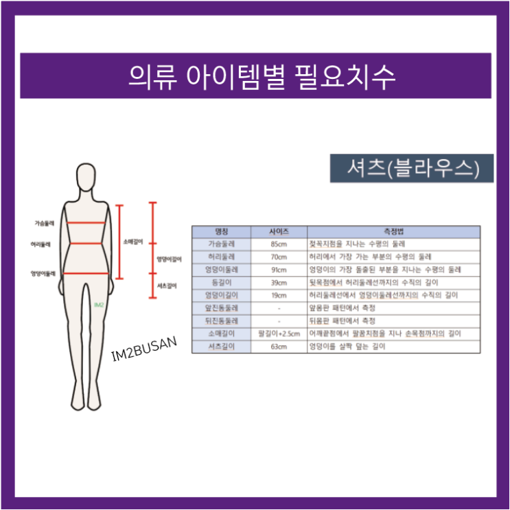 의류 아이템별 필요치수와 사이즈 측정법: 스커트(치마), 슬랙스(바지), 셔츠(블라우스), 원피스, 자켓, 코트 패턴제작을 위한 ...