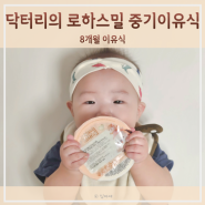 닥터리의 로하스밀 8개월 중기이유식 외출할 때 간편한 시판이유식