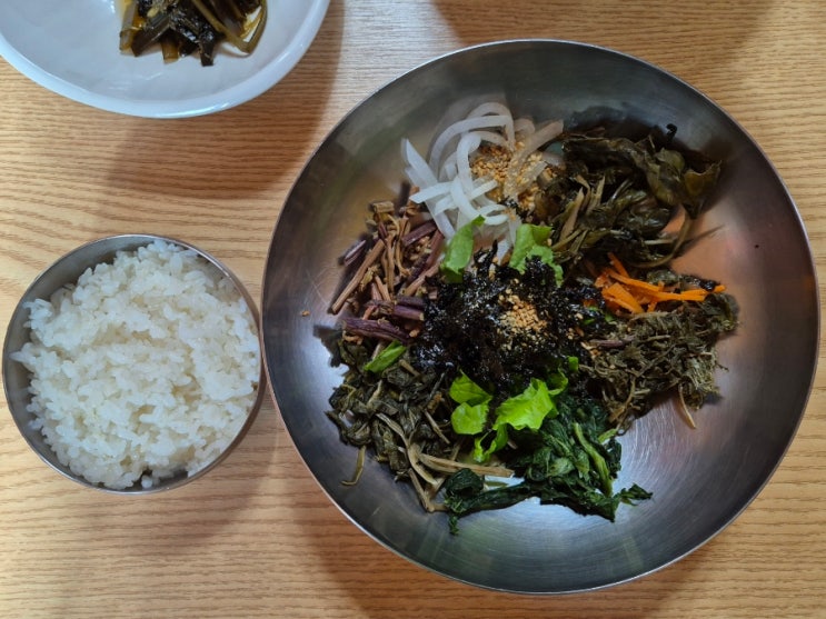 울릉도 여행 나리분지 맛집 산마을식당 건강한 산채비빔밥 : 네이버 블로그