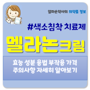 멜라논크림 처방 동아제약 약국 사용법 부작용 색소침착 처방 흑자 기미 잡티 가격