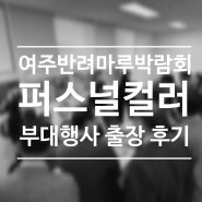 박람회 부대행사 여주 반려마루 퍼스널컬러 출장 후기