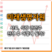 미래생명자원 주가 전망 : 사료, 식량 관련주는 어떻게 될까?