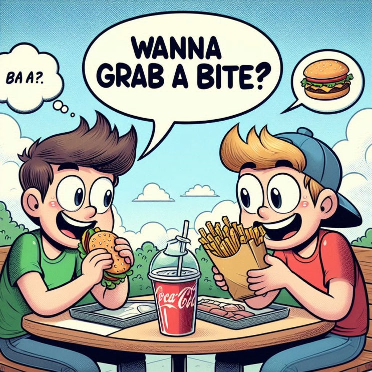Grab a bite to eat 뭐 좀 먹으러 갈까? 캐주얼하게 말하는 방법 : 네이버 블로그
