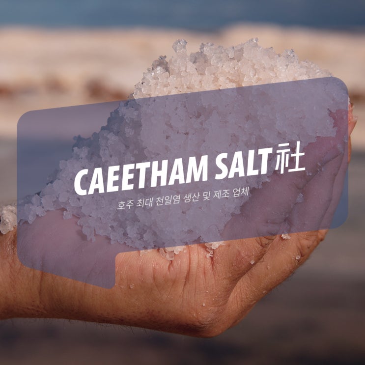 협력사 소개_Cheetham Salt(치탐 솔트) 社 - 호주 최대 천일염 생산 및 제조 업체 : 네이버 블로그