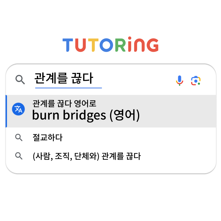 [튜터링구글링]'관계를 끊다'는 영어로? (영어표현 / 영어단어 / 영어회화 / 영어신조어 / 슬랭 / 영어공부) : 네이버 블로그