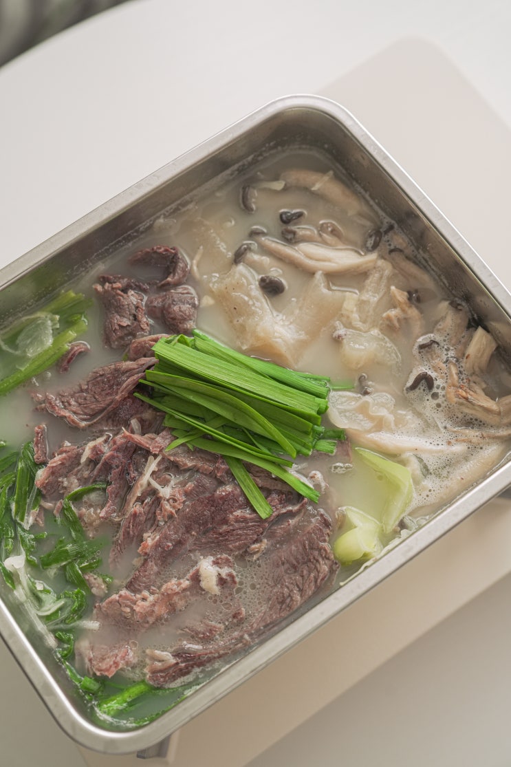 아롱사태 스지 수육 전골 밀키트 간단한데 맛있다 _땡큐파머스 : 네이버 블로그