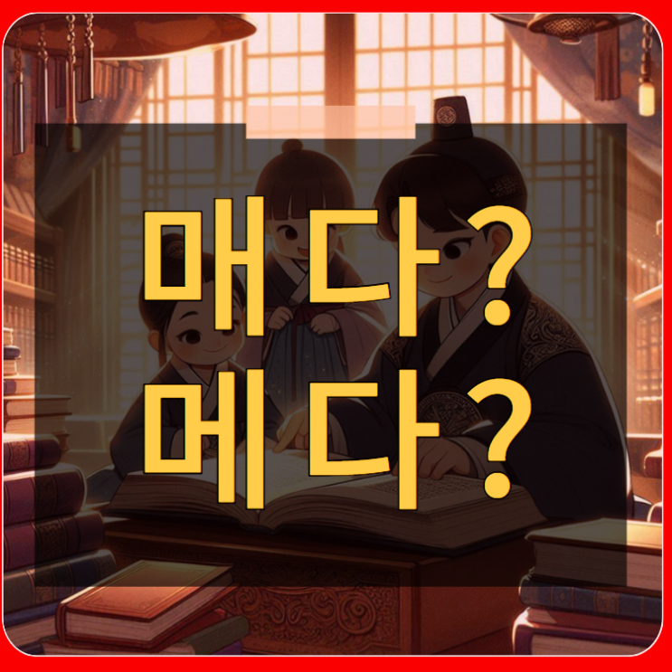 매다 메다 맞춤법 차이점 공부 : 네이버 블로그