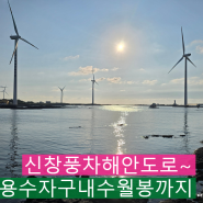 제주도 서쪽코스 신창풍차해안도로 싱게물공원 용수포구 자구내포구 수월봉