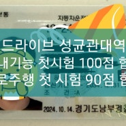 수원실내운전연습장에서 연습하면 용인운전면허시험장에서 100점으로 면허취득~