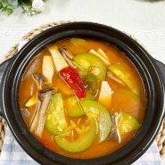 된장찌개 레시피 애호박 된장찌개 끓이는법 버섯찌개