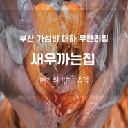 부산 대하구이 생새우회 맛집 추천 무한리필 질리도록 먹는 현지인 로컬맛집 새우까는집