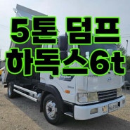 5톤덤프 4m/하독스6t 신규제작된 덤프트럭 입니다!