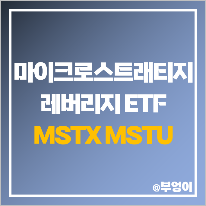 MSTR 마이크로스트래티지 레버리지 미국 ETF 투자 방법 MSTX MSTU 주가 : 네이버 블로그
