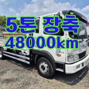 5톤장축 48000km 정비완료된 20년식 메가트럭 중고시세