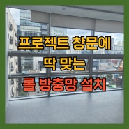 프로젝트 창문에 딱 맞는 롤 방충망 설치