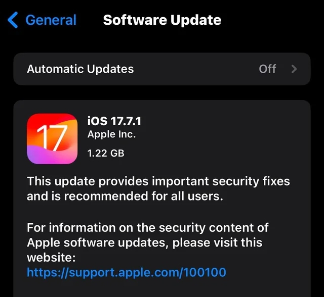  ios ipados 17 7 1 