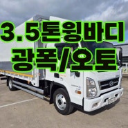 3.5톤광폭윙바디 마이티 78000km 오토밋션 매매정보