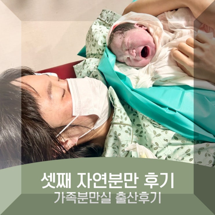 자연분만 후기 가족분만실 출산 셋째 만남 육아일기 : 네이버 블로그