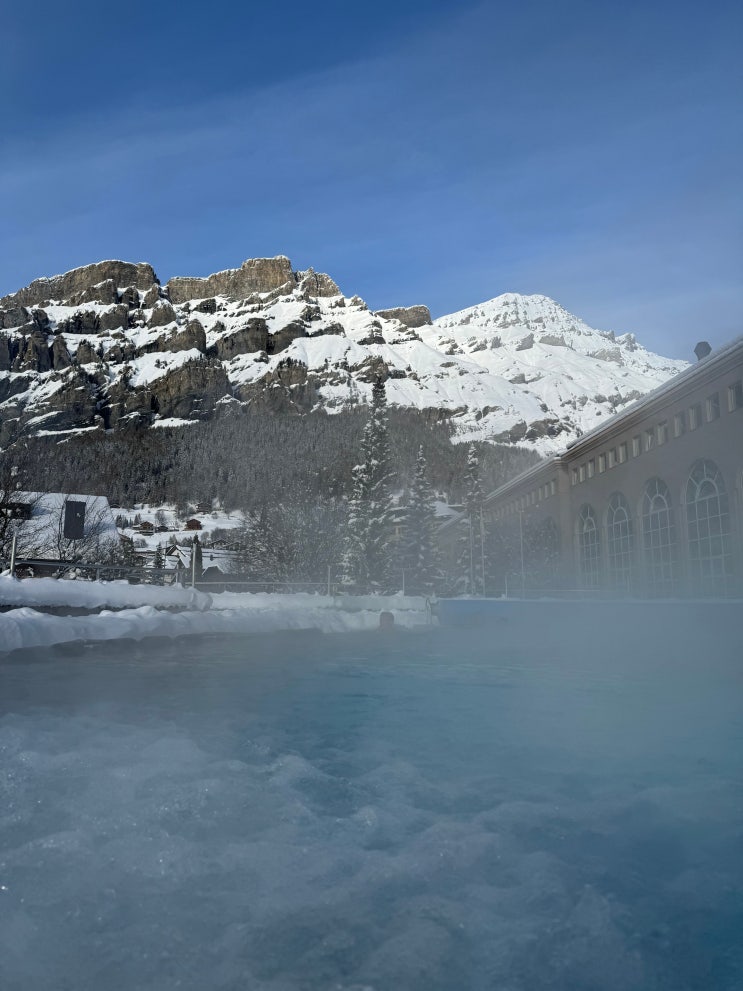 스위스, 알프스 온천, 발리서 알펜테르메 (Walliser Alpentherme &Spa Leukerba....